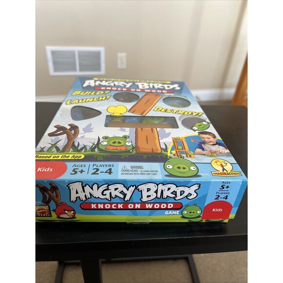 Angry Birds Knock On Wood Board Game Mattel 2010 - 100% Complete - Picture 2 of 8